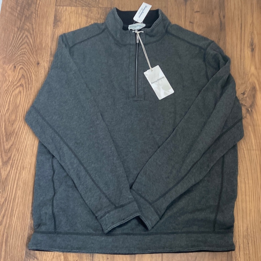 NWT Tommy bahama reversible pullover - extremely soft!